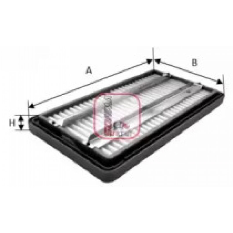 S 7266 A SOFIMA Фільтр повітря